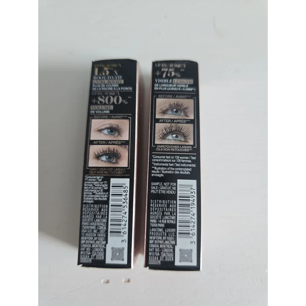Lancome Curl Goddess & Flutter Extension Mascara Minis Set of 2 NEW